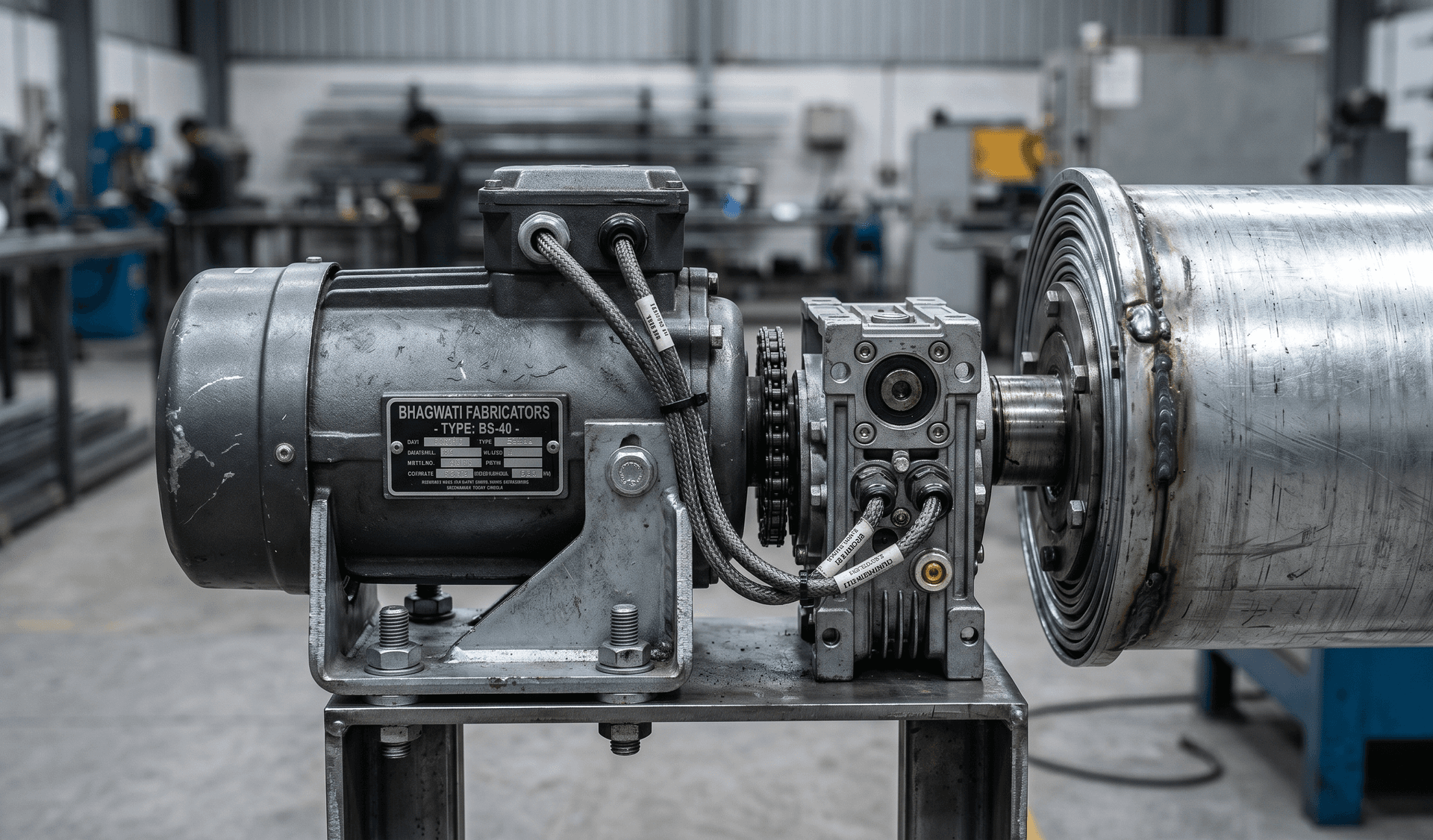 Automated gate installation at an industrial property